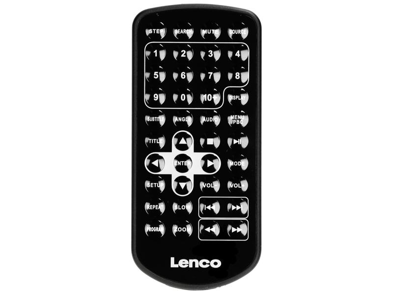 Lenco Portabler DVD Player DVP-1010BK Kompakter DVD-Spieler mit einem 10-Zoll-Bildschirm