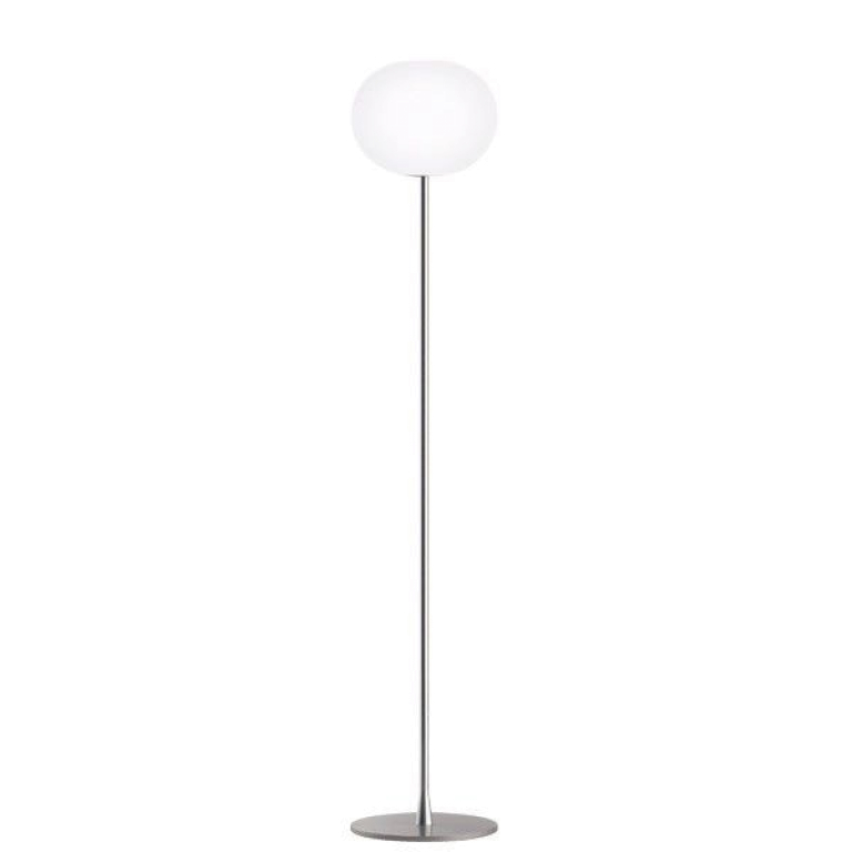Flos Glo-Ball F2 vloerlamp zilver
