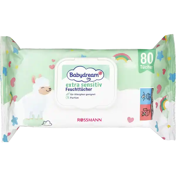 extra sensitive Feuchttücher