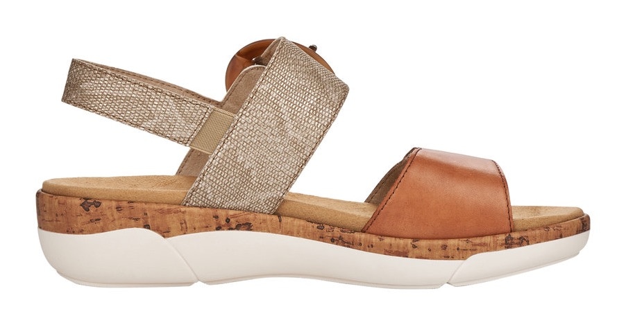 Remonte Keilsandalette  , Sommerschuh, Riemchensandale, praktische Klettverschlüsse