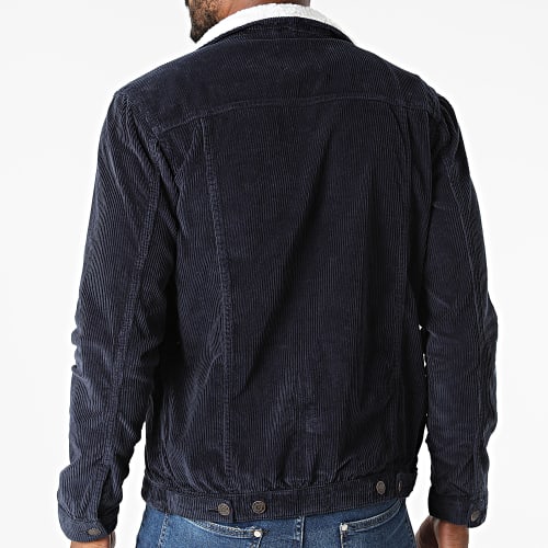Veste Col Mouton Corduroy JIB-DP-AW20-046 Bleu Marine