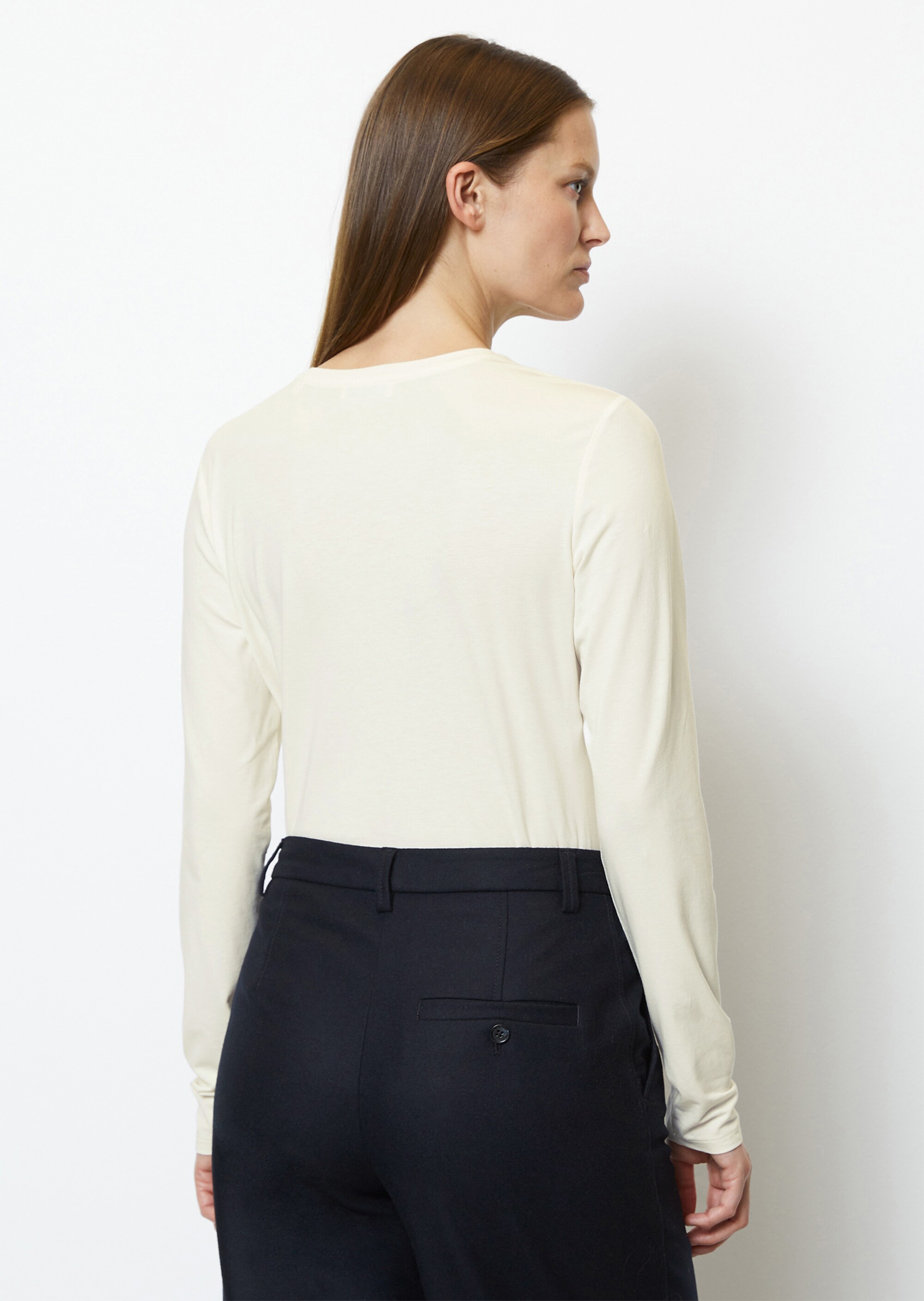 Longsleeve regular aus OCS Blended TENCEL™ Modal