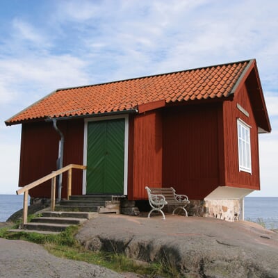 Schlämmfarbe Schwedenrot