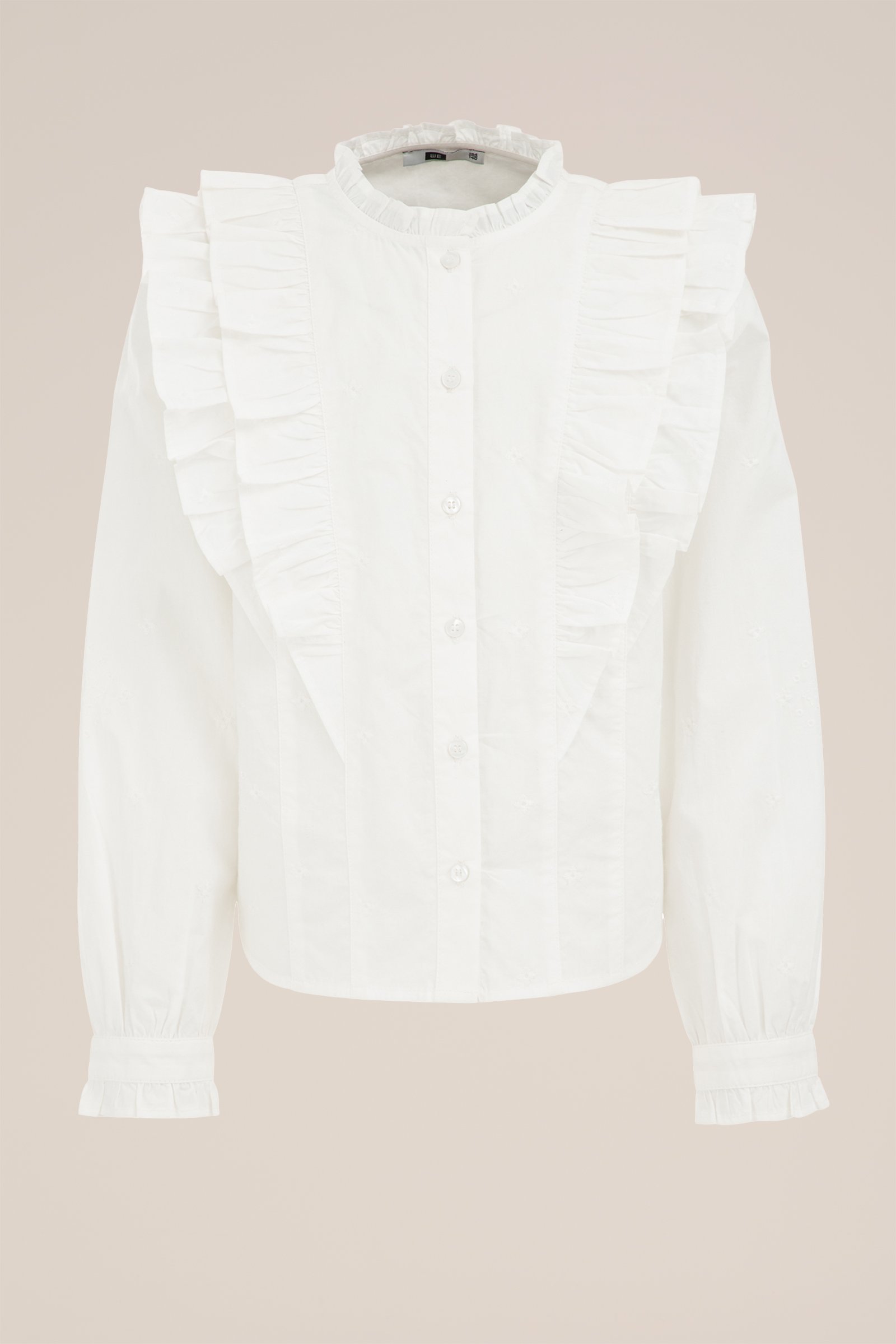 Meisjes blouse met embroidery WE Fashion Wit