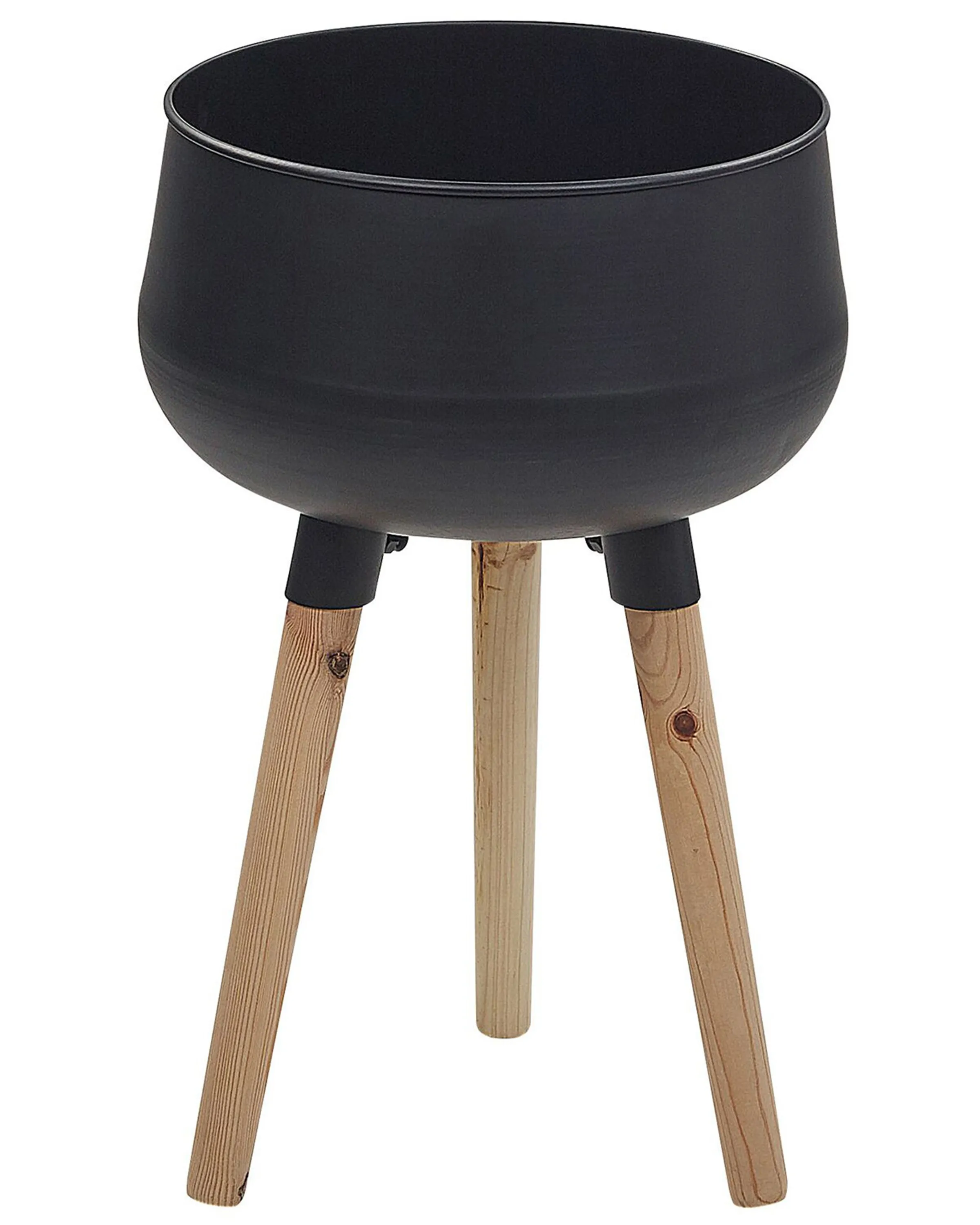Verhoogde bloempot AGROS Metaal 30 cm Zwart