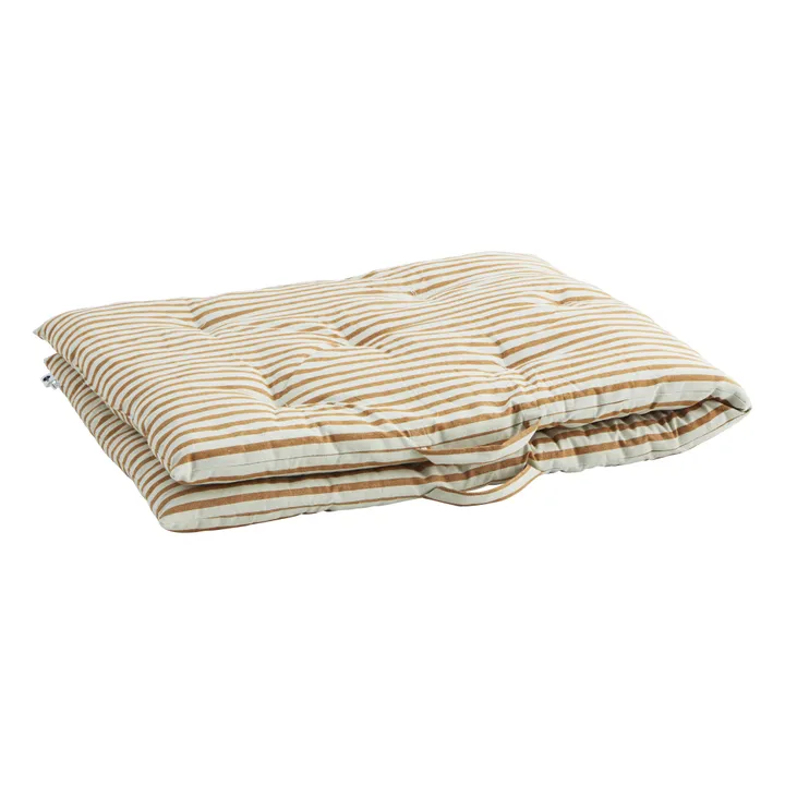 Madam Stoltz Matelas de sol rayé - 70x180 cm