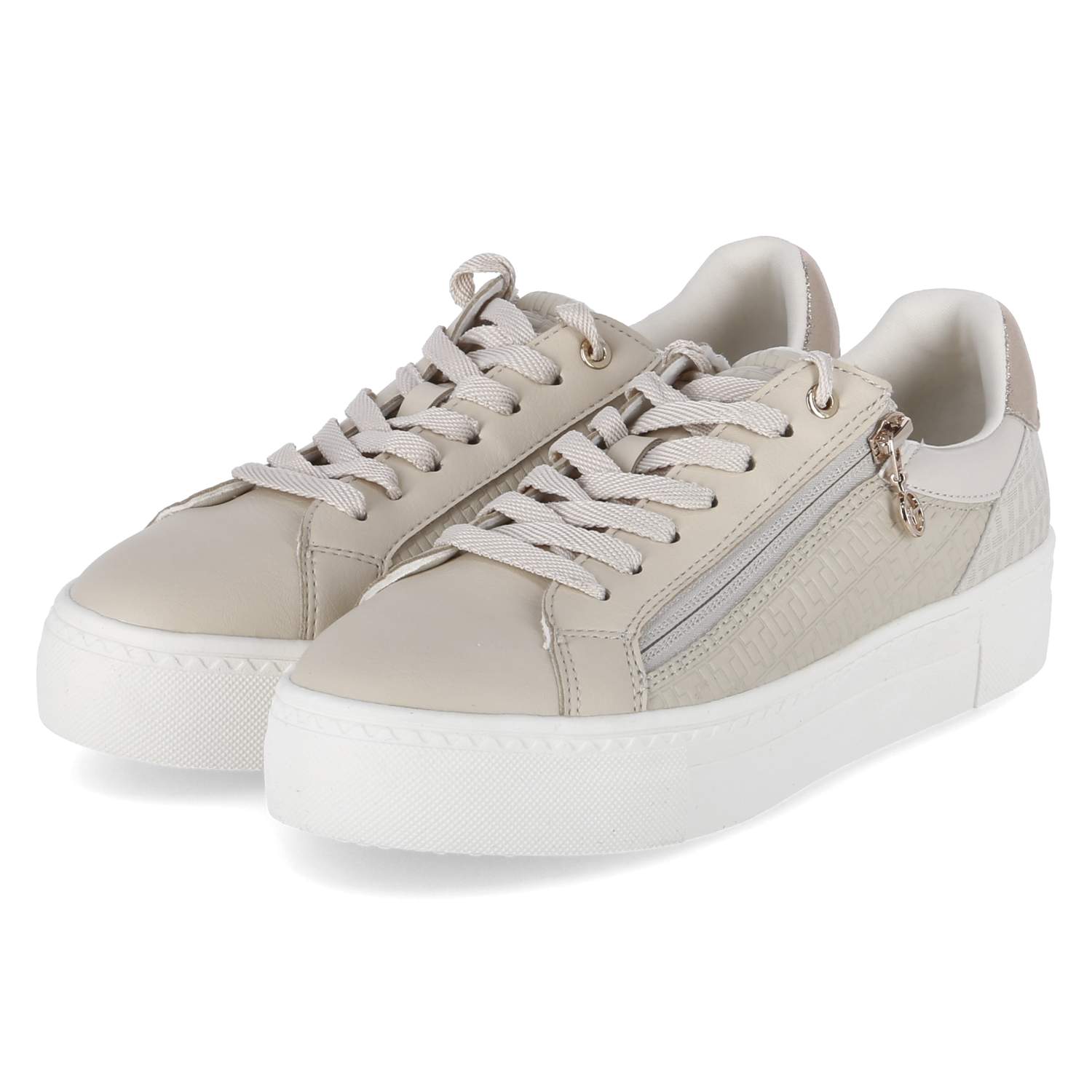 Tamaris Low Sneaker - ivory/gold