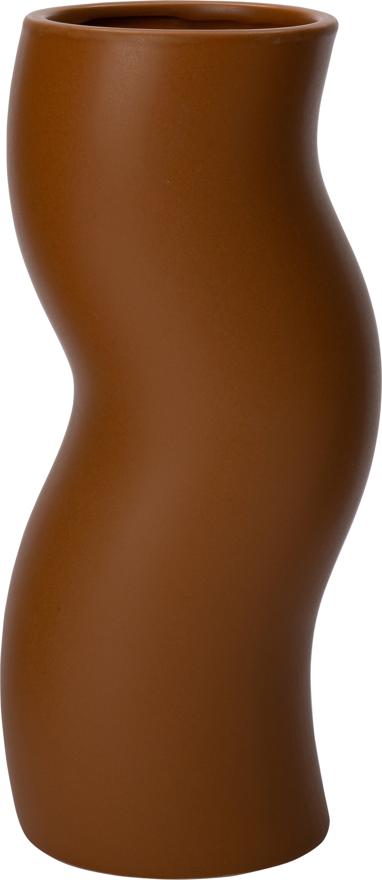 Intratuin vaas Lien bruin D 12 H 32 cm