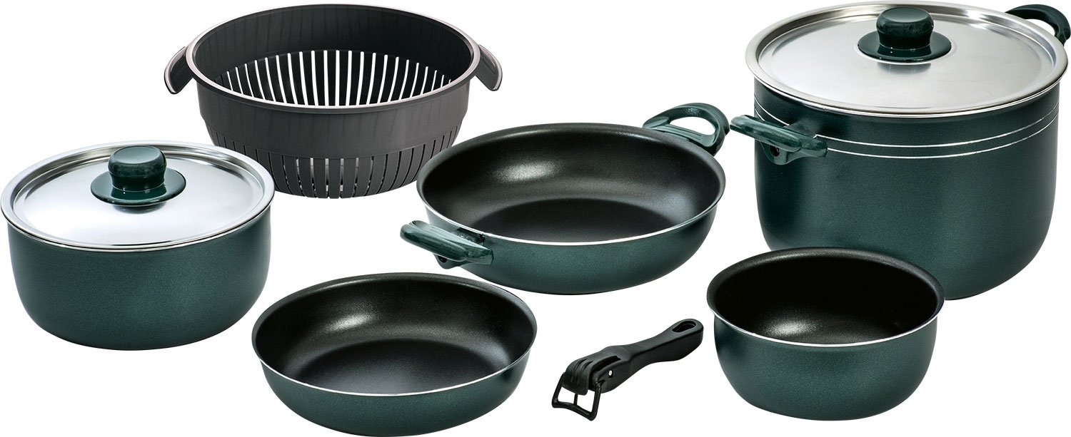 Beaver Brand Selva Topfset 10 teilig grün/schwarz