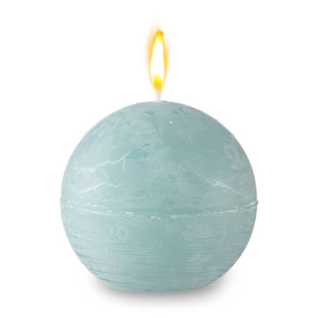 Blokker Rustieke Bolkaars - 8x8 cm - Mintgroen
