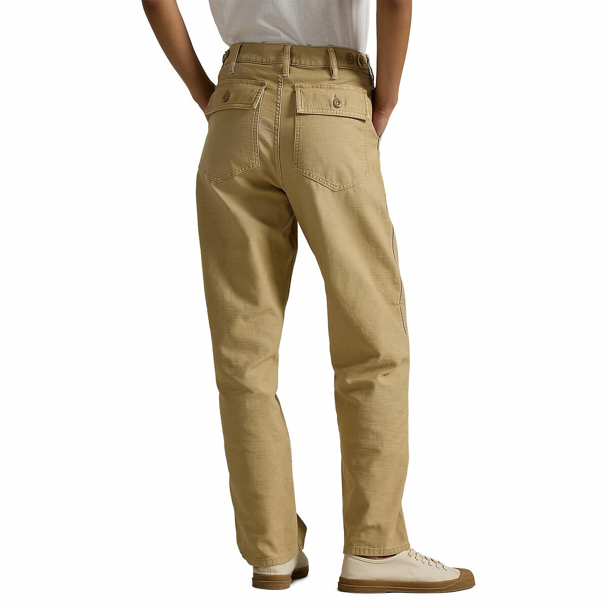 POLO RALPH LAUREN<br>Calças retas de algodão