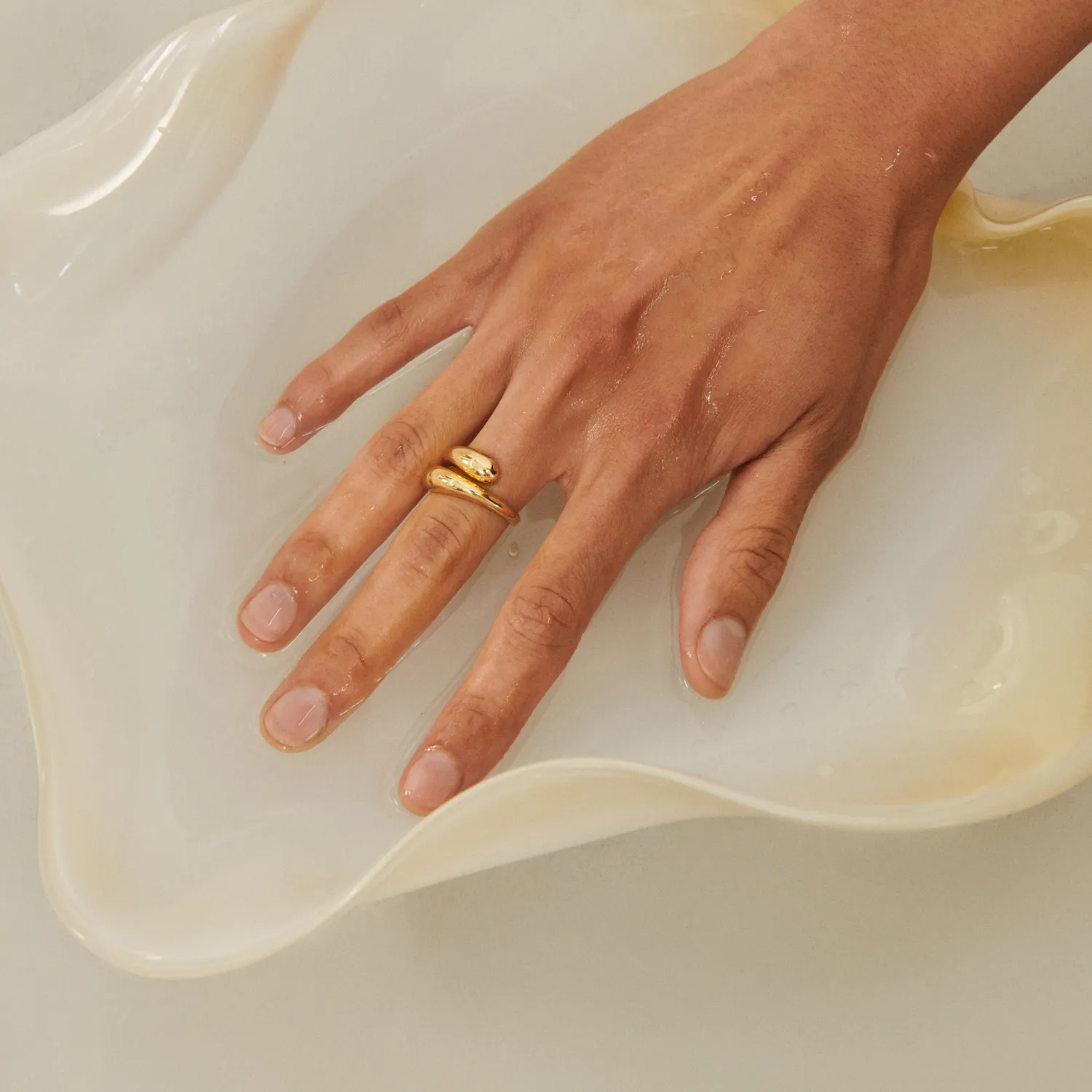 Pernille Corydon Rain Ring 18 kt. Forgyldt Sølv r-304-gp
