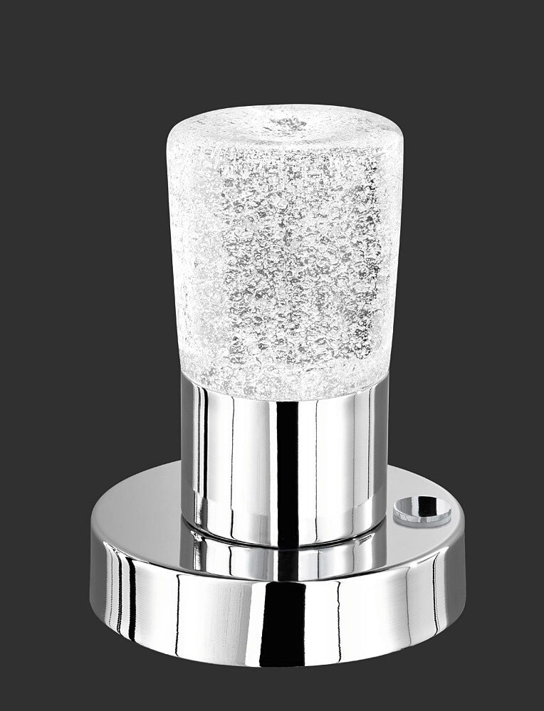 TRIO LED Tischlampe SARKLI chromfarbig