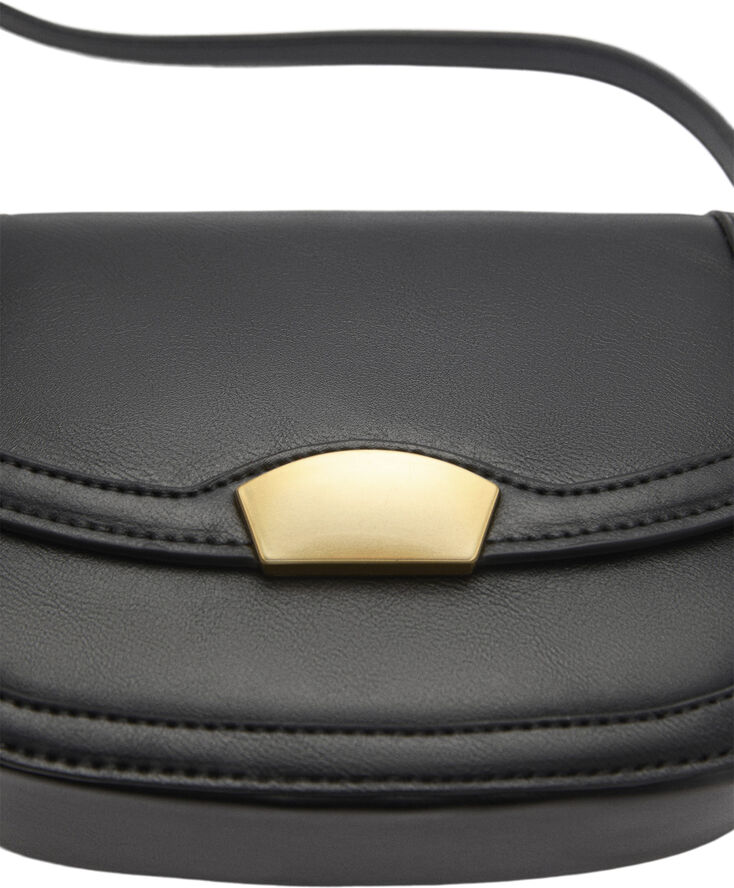 MANGO Crossbody bag with flap Black