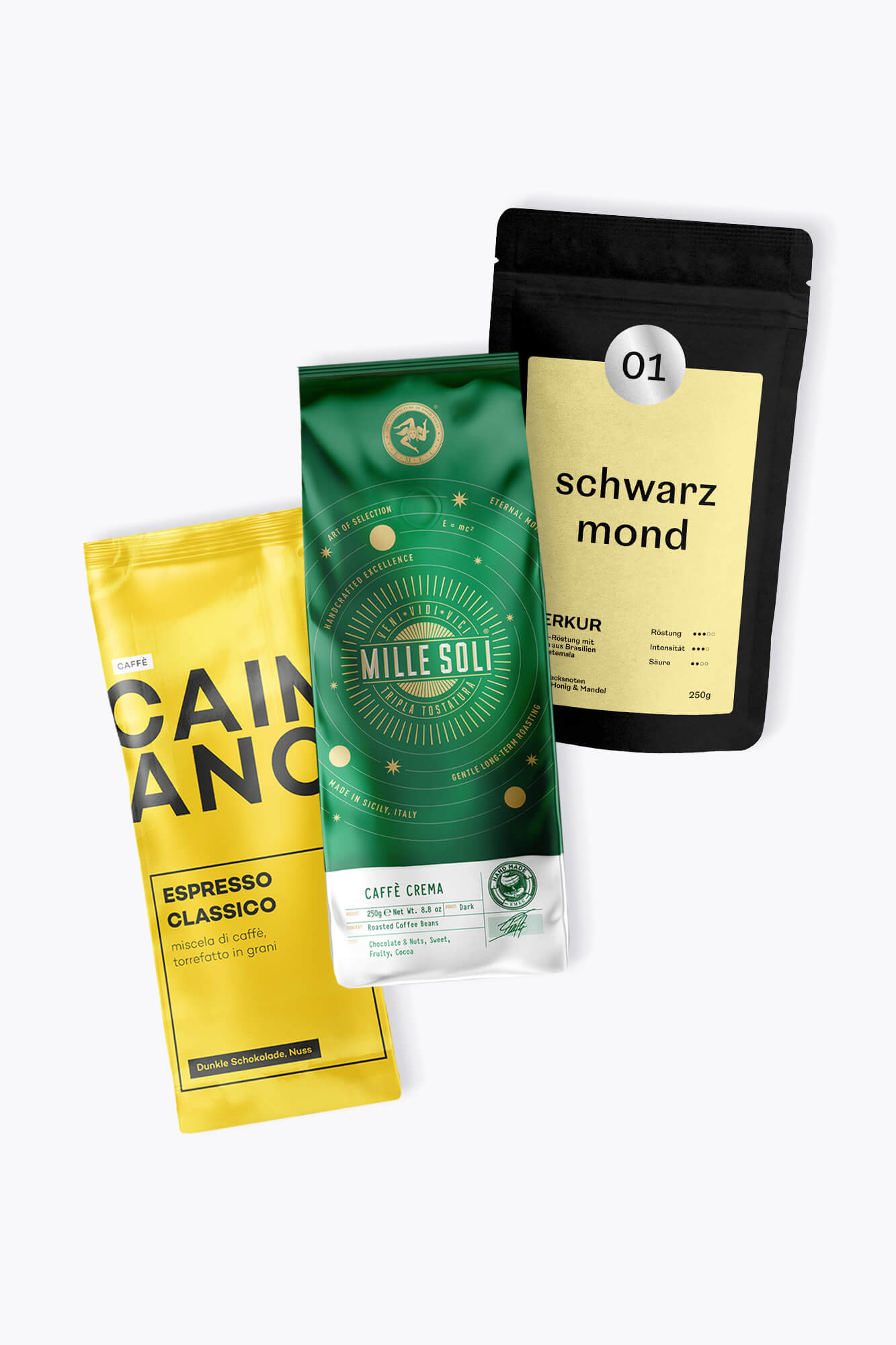Kaffeebohnen für Vollautomaten - Probierpaket 750g