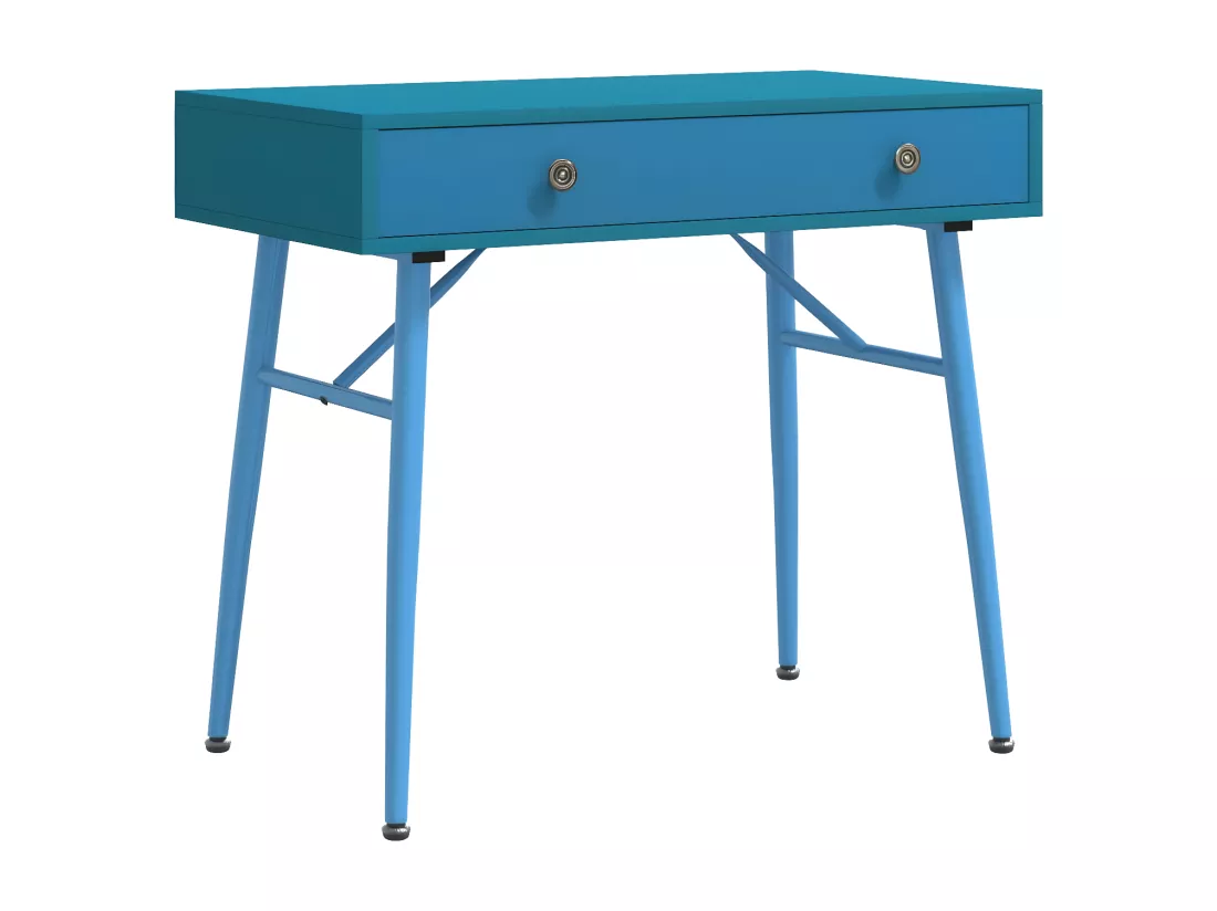 Bureau d'ordinateur avec tiroir vert antique 90x50x76,5 cm