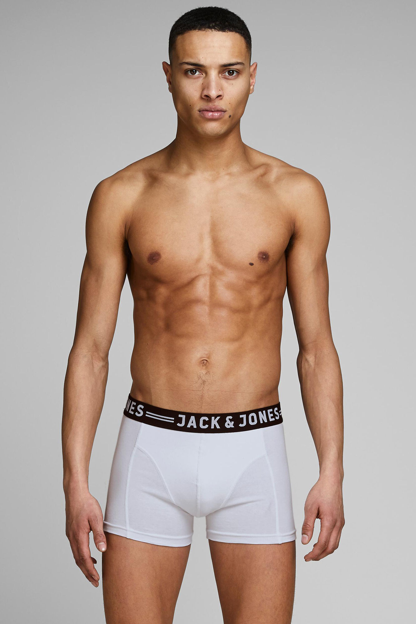 Cuecas boxer com logotipo contrastante
