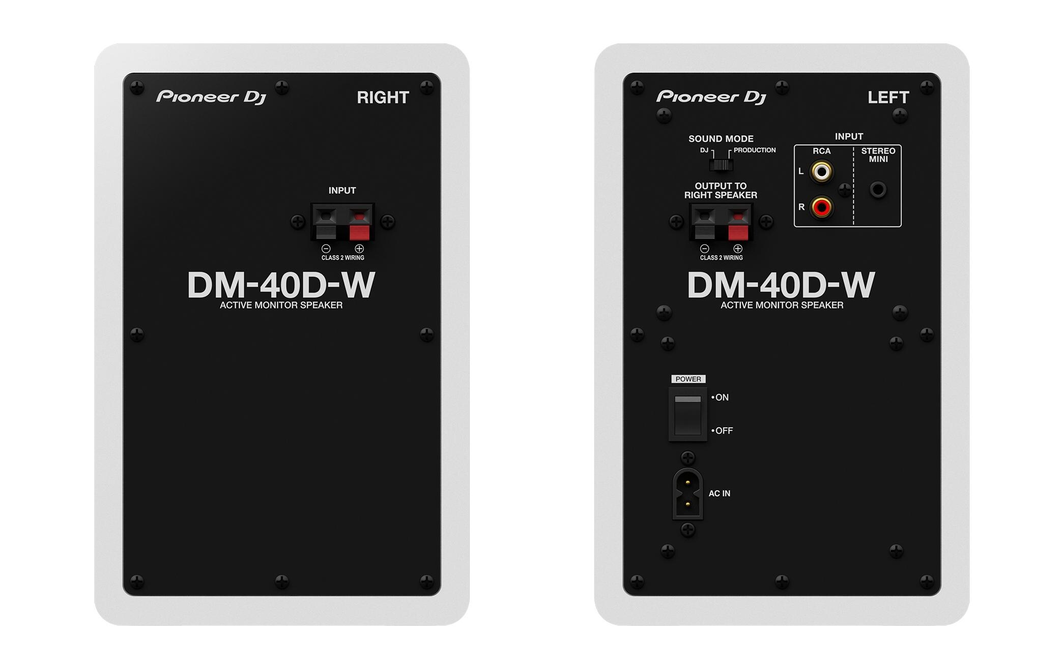 Studiomonitore DM-40D-W Weiss<br>Lautsprecher mit ausgewogenem, druckvollem Bassklang