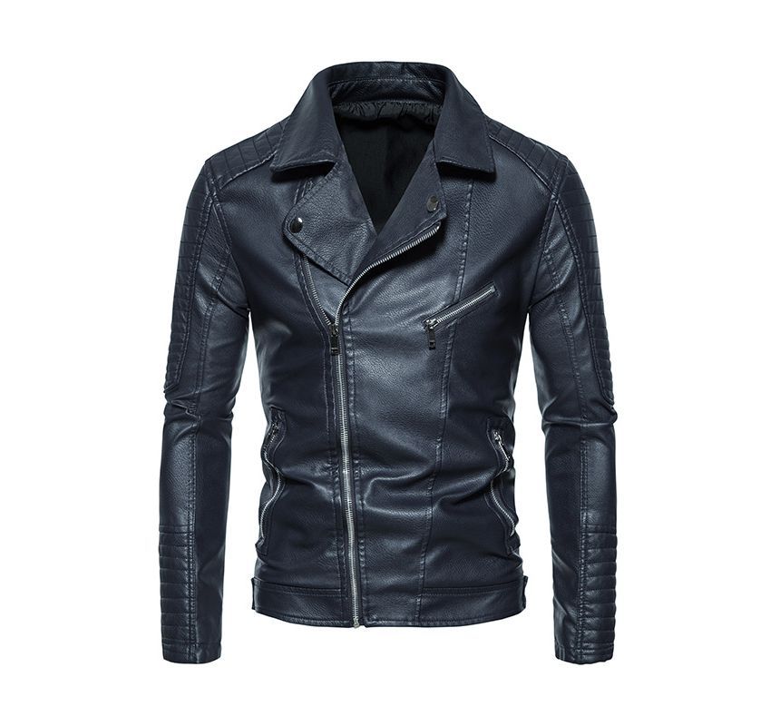 Dandyluxe - Bikerjack met rits van imitatieleer