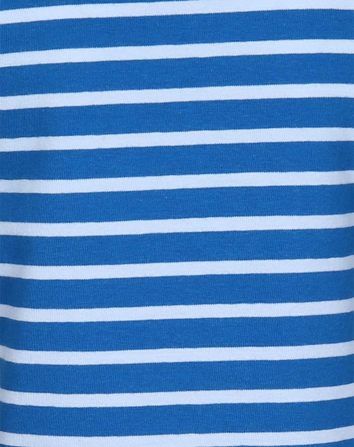 T-Shirt RENNAUTO ROSSO gestreift in blau/weiß