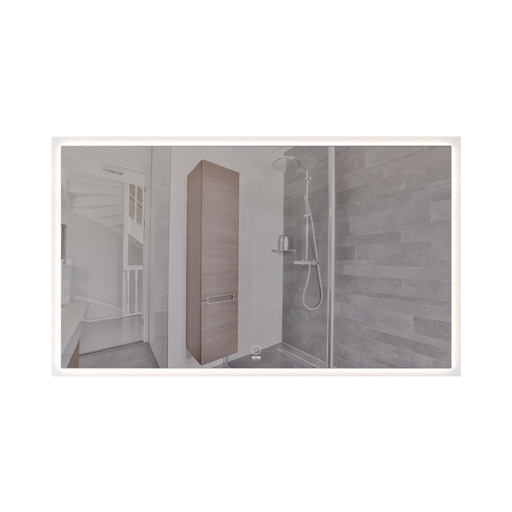 Home Deluxe - LED Spiegel NOLA - Rechthoekig 120 x 70 cm - 3 verschillende lichtkleuren, anti-condenssysteem - Totaal vermogen 38 watt | Wandspiegel, badkamerspiegel