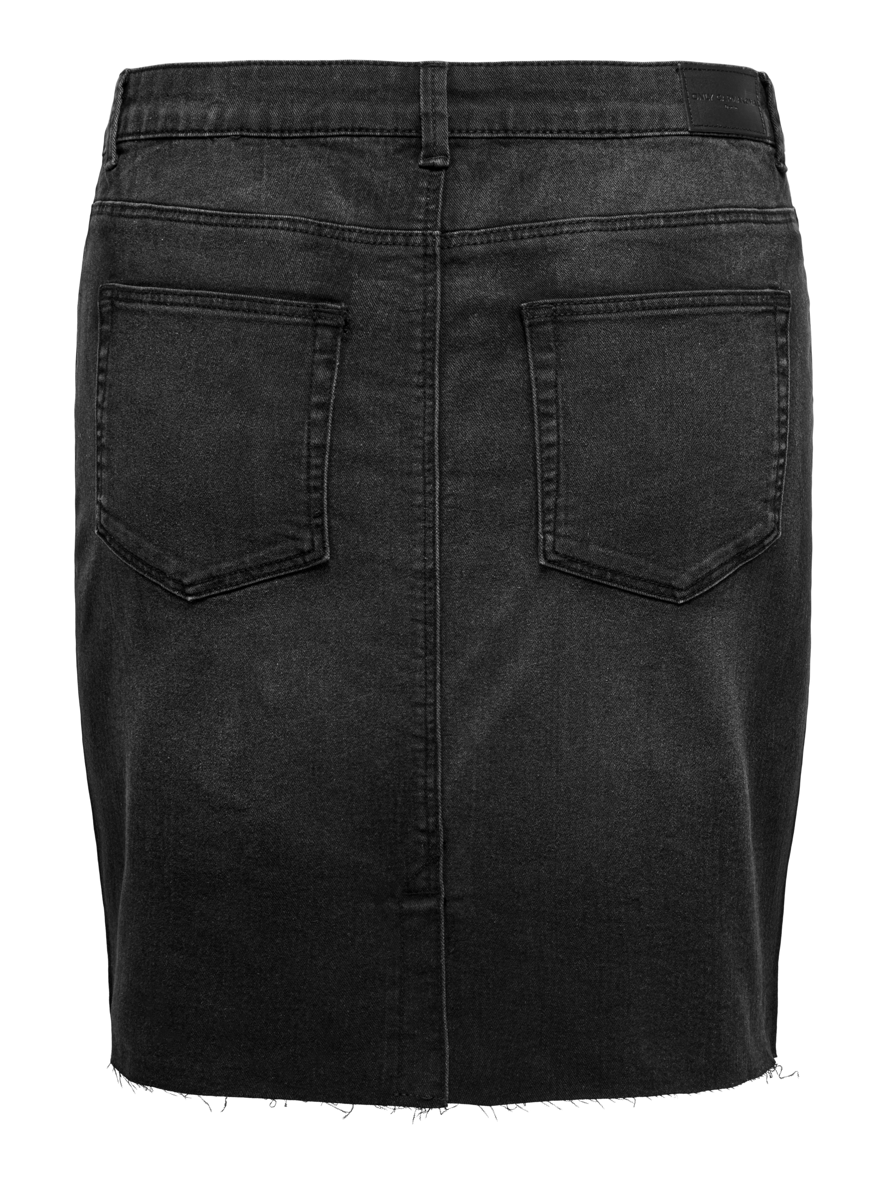 CARSLOAN Jeansrock Washed Black
