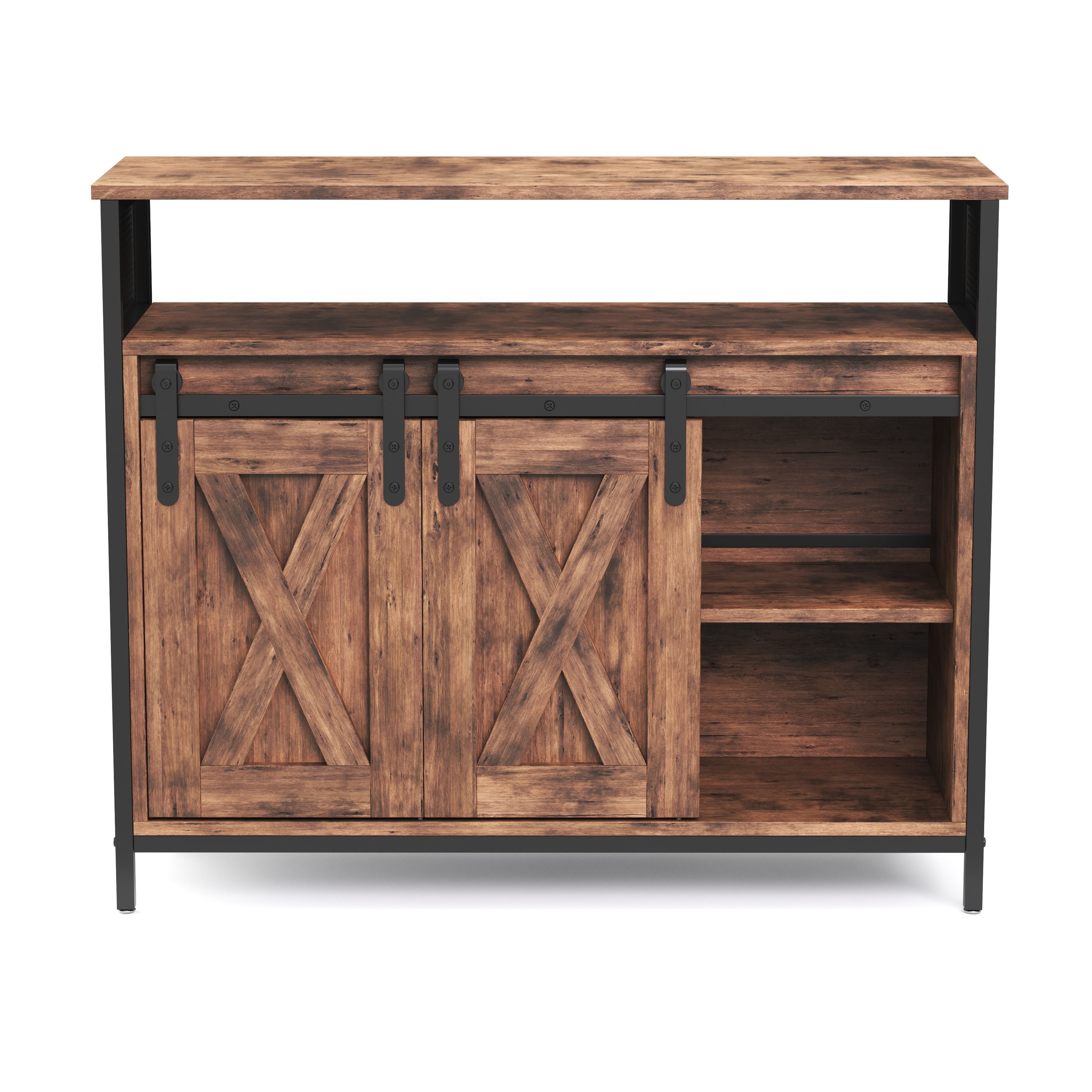 Sideboard Vintage BONITA mit Schiebetüren 100 x 80 cm