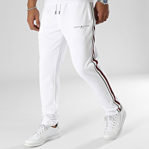 Pantalon Jogging A Bandes Global Stripe Tape 0030 Blanc