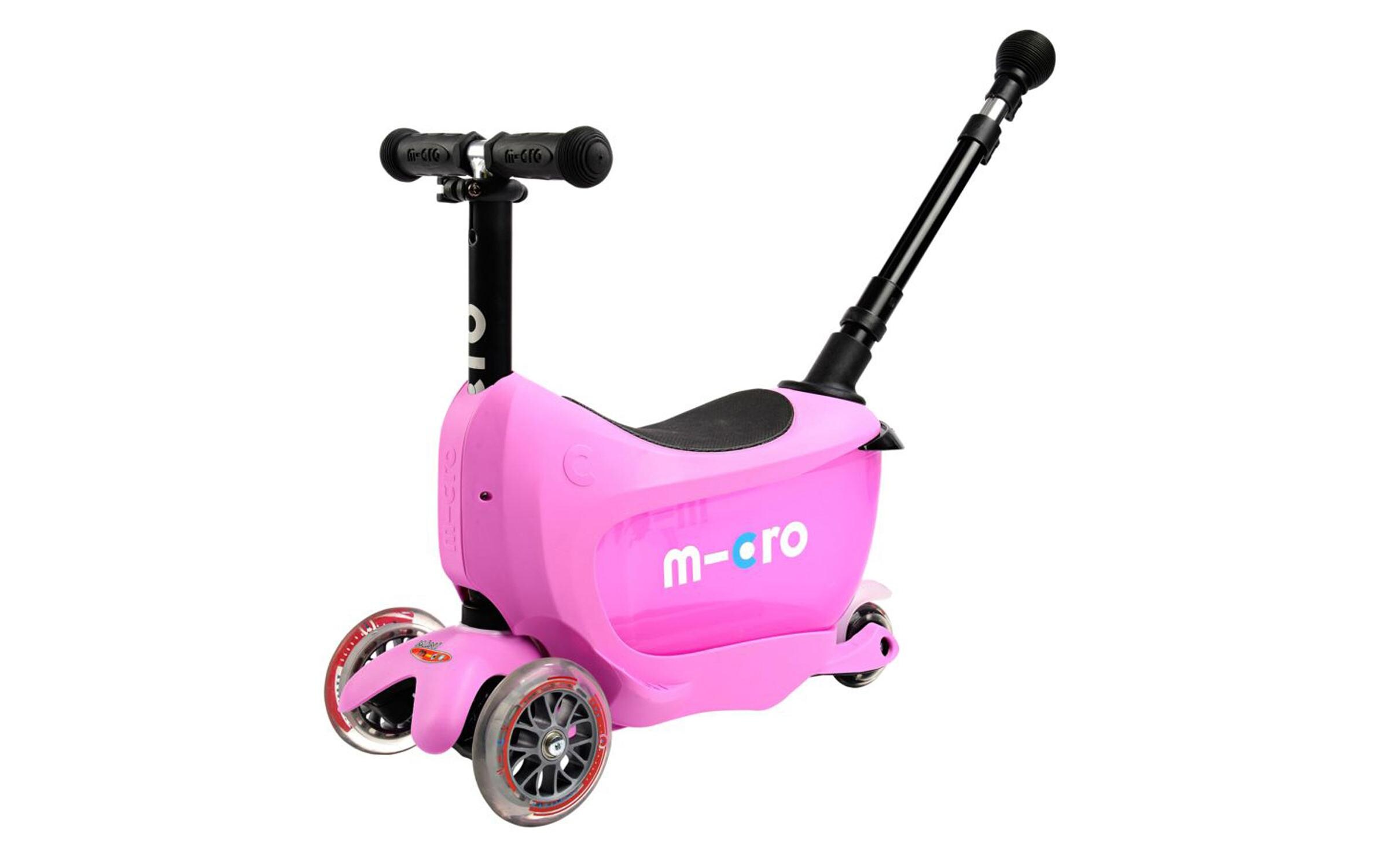 Kickboard Mini2go Deluxe Plus Pink<br>Scooter mit Sitz