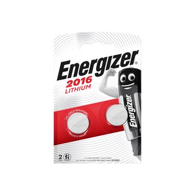 ENERGIZER CR2016 - 2 piles boutons - 3V