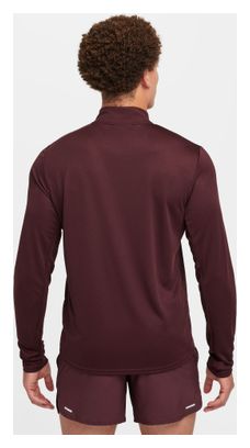 Haut 1/2 zip Nike Pacer Rouge Homme