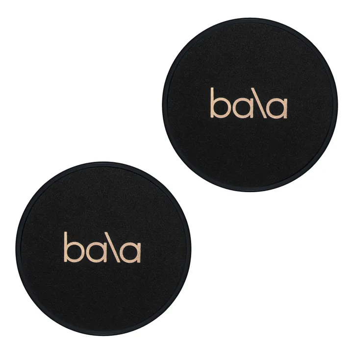 Bala Disques d'exercice Sliders - Set de 2 | Noir