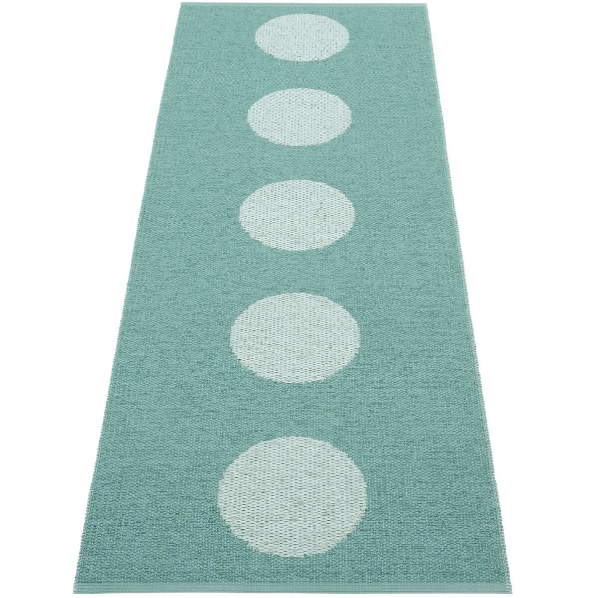 Pappelina Vera Pop teppe 70 × 200 cm, jade/turquoise