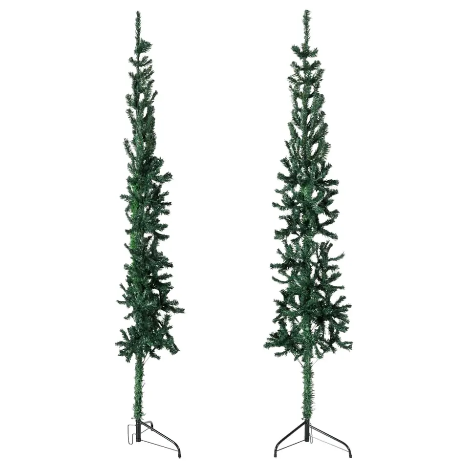 vidaXL - Halve Kunstkerstboom - Groen - 210 cm