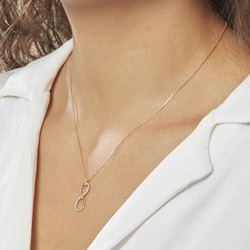 Collier Infino Or Jaune Diamant