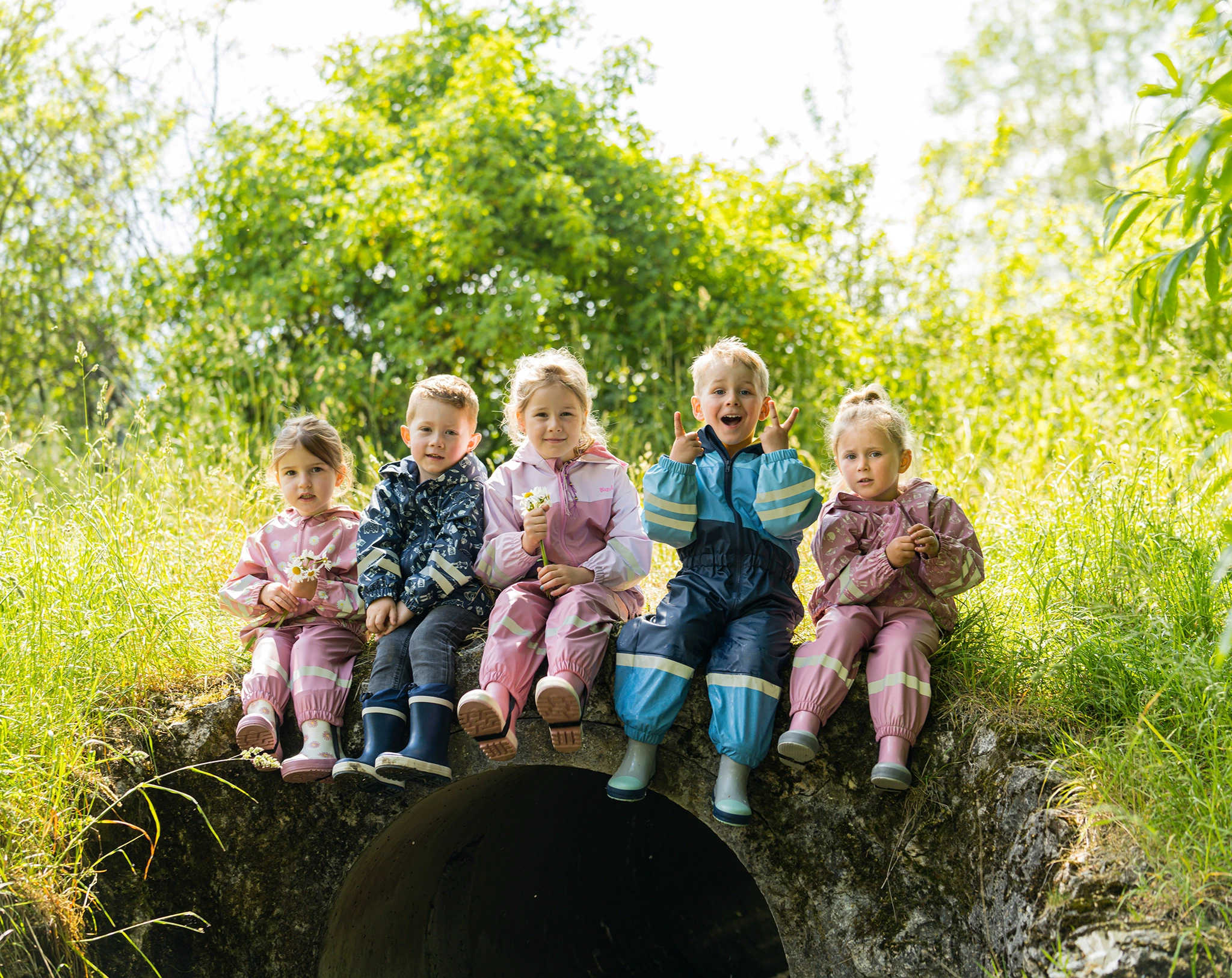 Regenjacke WALDTIERE in rosa
