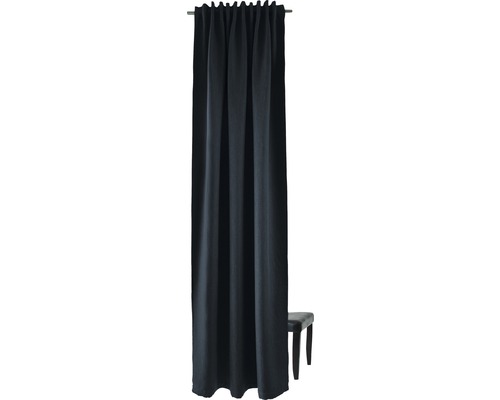 Gordijn met gordijnband Galdin blauw 140x245 cm