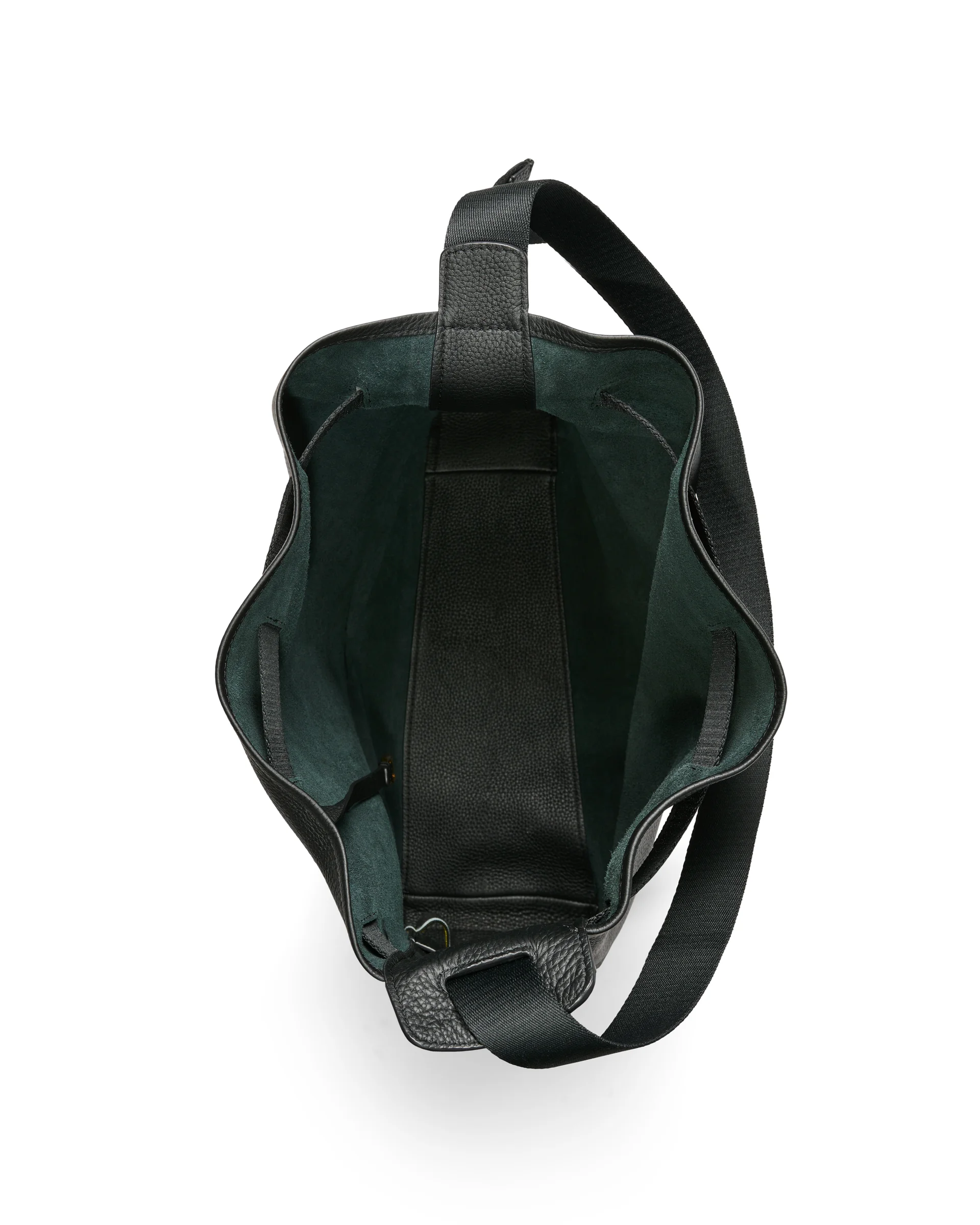ECCO Sail Bag Hobo-Tasche aus Leder Schwarz 45X36X15 cm