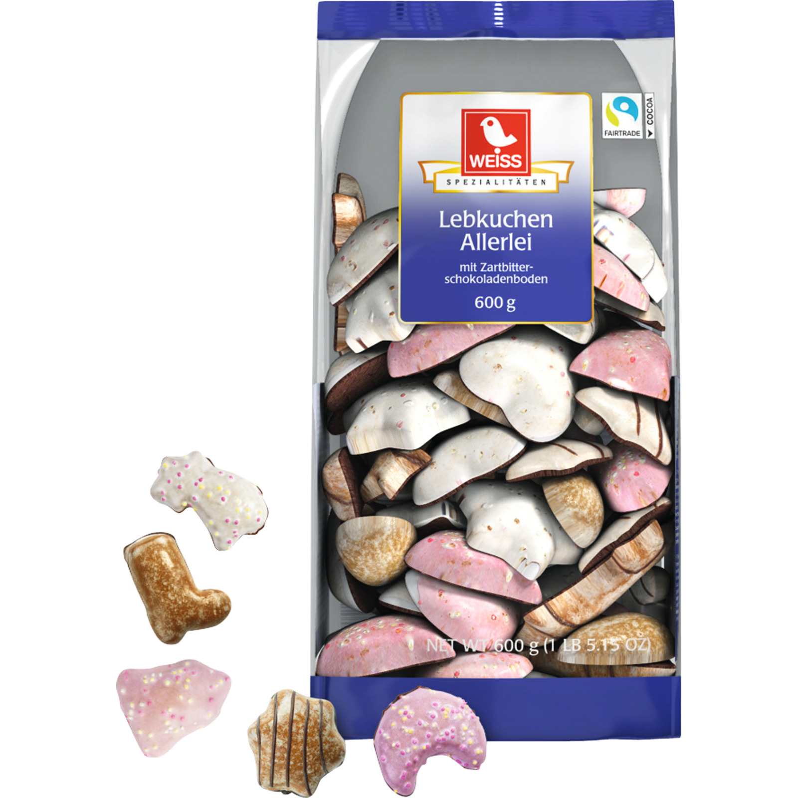 Weiss Lebkuchen Allerlei 600g