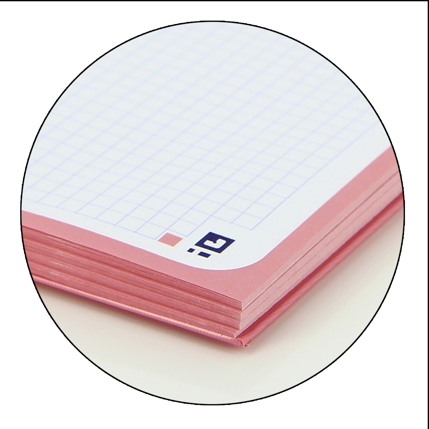 European Book A4  College Block Kariertes Notiz Buch 160 Seiten Spiral Notebook 90g/m2 (400117272) - Pastel Rosa