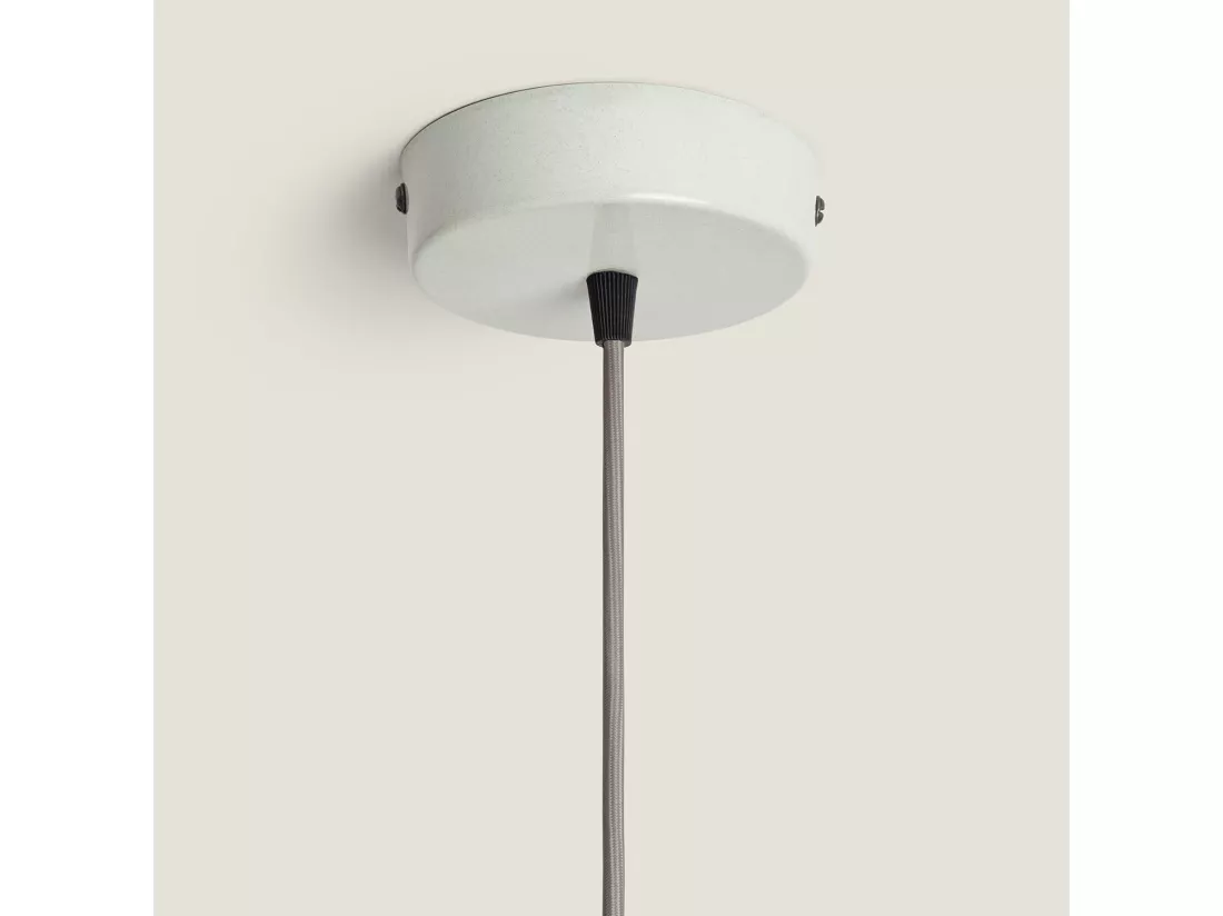 Suspension Bois et Métal Batia Yash Gris