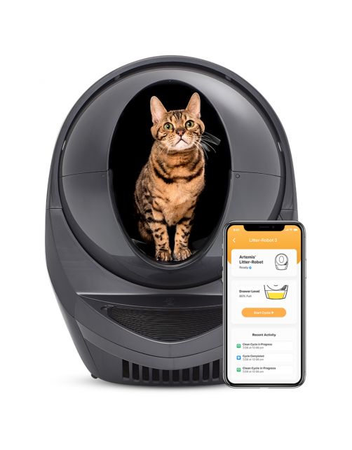 Litter Robot 3 Connect - Kattenbak - Donkergrijs