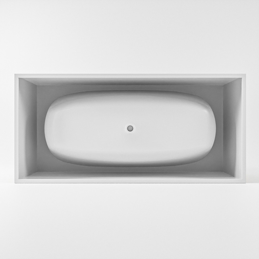 Mondiaz Freeze vrijstaand bad 180x85cm kleur smoke/talc