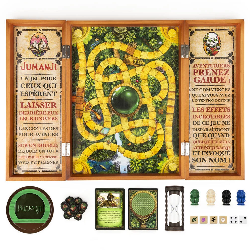 JEU JUMANJI PLATEAU BOIS RETRO -