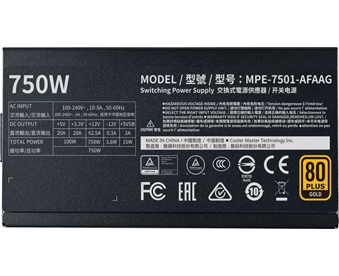 Cooler Master MWE Gold 750W FM V2