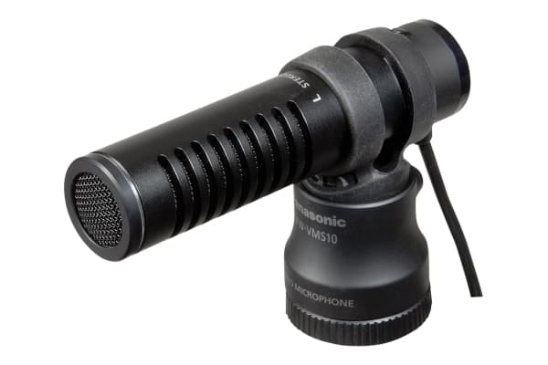 Panasonic VW-VMS10E-K - Mikrofon - for Panasonic HC-VX992, VZX2M, VZX990; Lumix DC-BGH1, BS1H, S5KK; Lumix G DC-GH5M2, GH6, GH6L