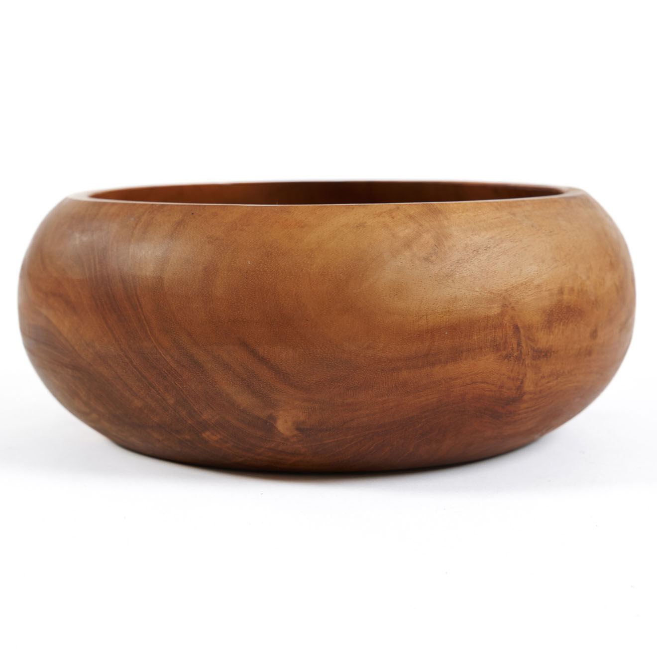 Bazar Bizar Bol à fruit en teck naturel - D.20xH.8 cm