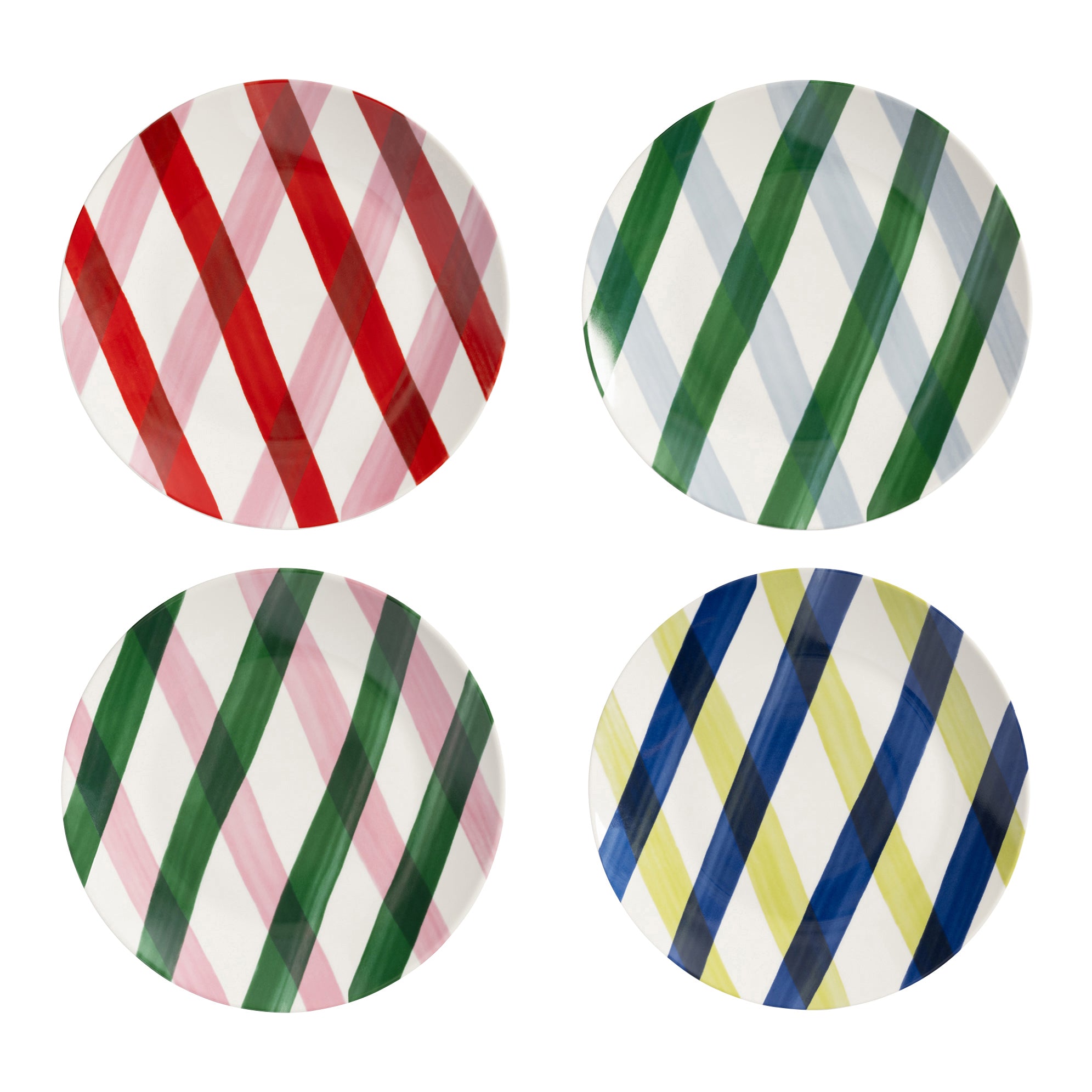 &k amsterdam Bliss Bord Ã 20,5 cm - Set van 4