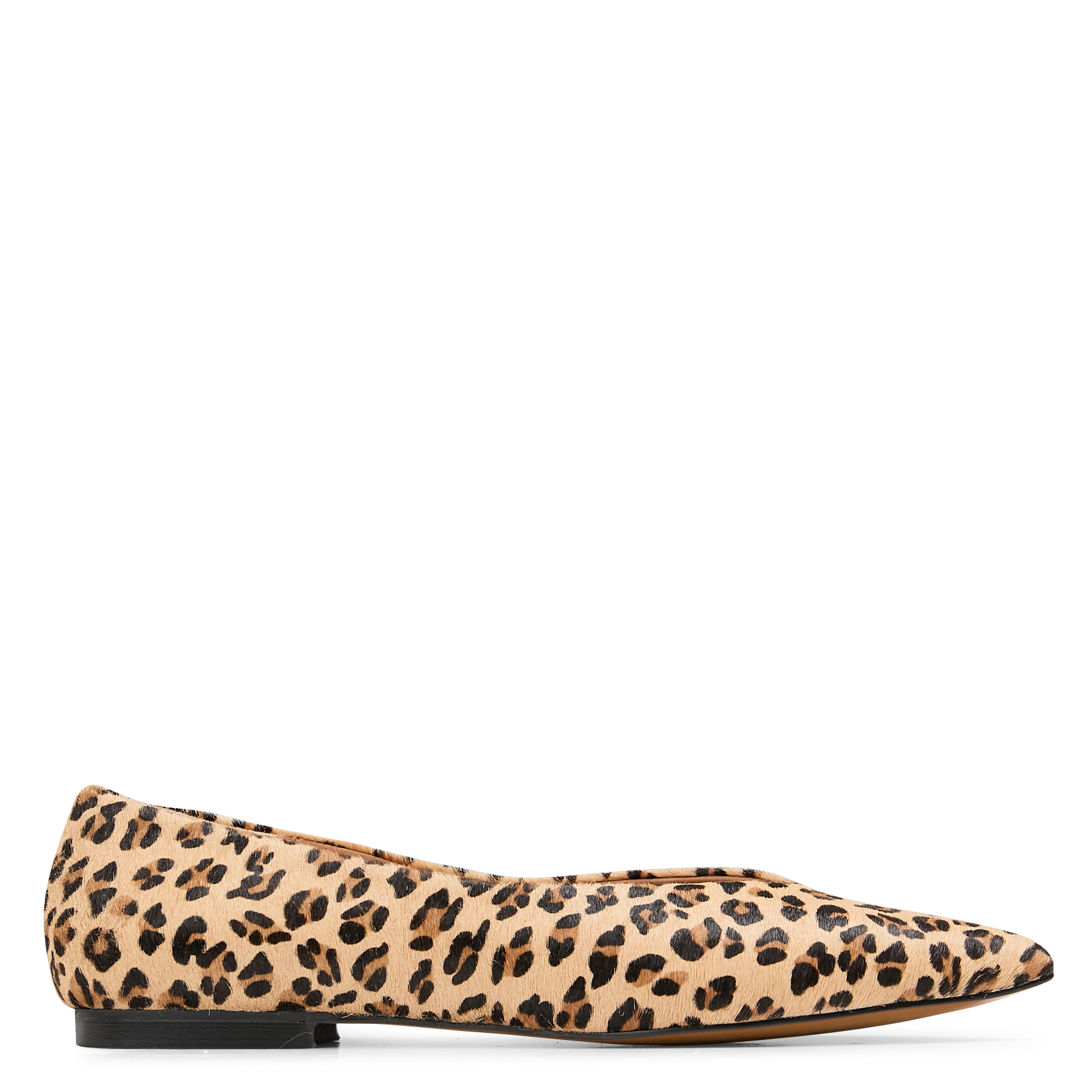 ROMY BIS - Ballerines en cuir imprimé | Noir