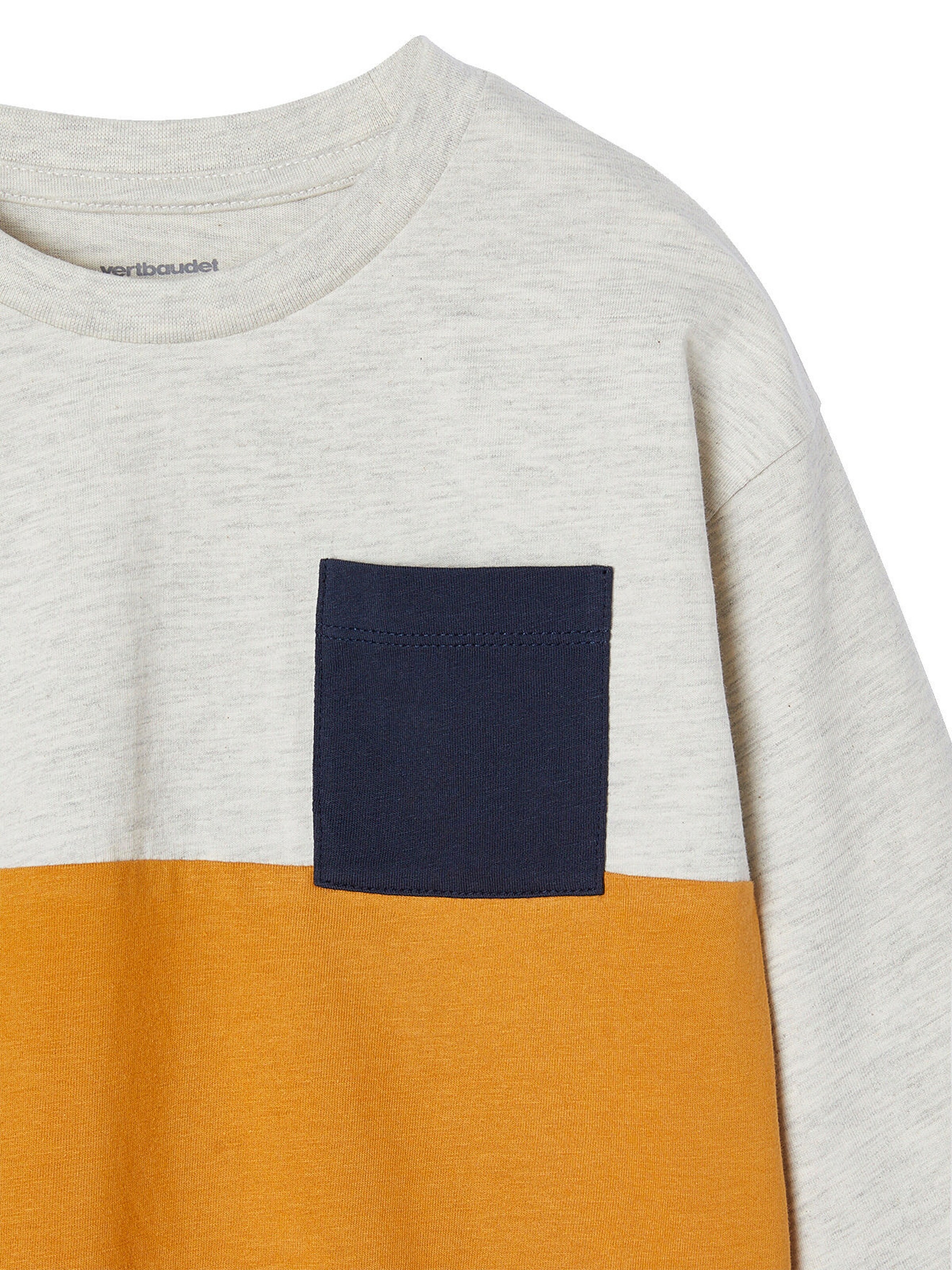 Vertbaudet Jungen Shirt Colorblock ocker